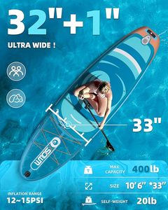OEM รับผลิตตามสั่ง บอร์ดยืนพายแบบเป่าลม ขนาด 10'6''*33''*6'' บอร์ดโต้คลื่นแบบยืนพาย Supboard Sup สำหรับขาย รุ่น SW04/1 ดีไซน์แบบเป่าลม Ea - Product Image 5