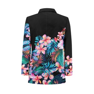 China Factory Supply Niedriger Preis Kunden spezifischer Druck auf Anfrage Polynesian Hawaiian Pattern Damen anzüge <span class=keywords><strong>Blazer</strong></span> Damen Bedruckter <span class=keywords><strong>Blazer</strong></span> - Product Image 4
