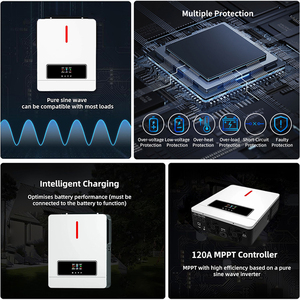 4.2KW 6.2kW lai năng lượng mặt trời biến tần treo tường On-Grid/off-lưới Chế độ làm việc với Dual PV đầu vào đầu ra OEM/ODM sản phẩm - Product Image 4