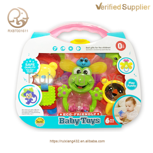 Mordedor infantil multianimal de silicona suave para bebé, juego de sonajero para bebé, sonajero educativo - Product Image 4