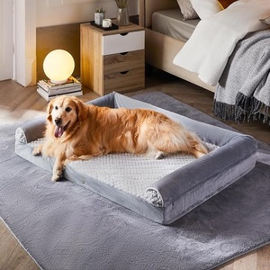 Camas Ortopédicas para Perros, Impermeables, de Espuma Viscoelástica, Cama Grande para Perros con Laterales, Base Antideslizante con Funda Lavable Extraíble - Product Image 5