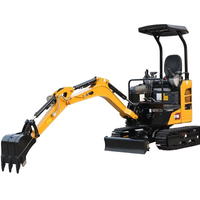SY18U Excavator Mini Crawler 1,8 Ton Mesin Merk Ternama Kapasitas Bucket 0,04m Daya 14,6kW Pompa Hidrolik Merk Ternama
