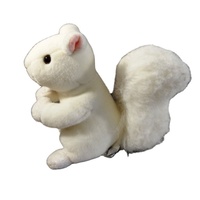 Petit animal en peluche écureuil blanc, design mignon, vente en gros, pas cher