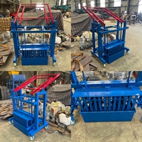 Machine manuelle à blocs de béton à cendres volantes avec extrudeuse sous vide, machine mobile de fabrication de briques creuses et pleines en ciment