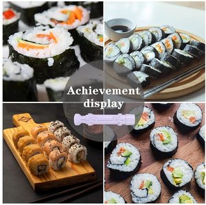 Moule à rouleau de mise à niveau de qualité alimentaire en plastique Sushi Maker riz bricolage Sushi Kit de fabrication Machine ustensiles de cuisine blanc - Product Image 6