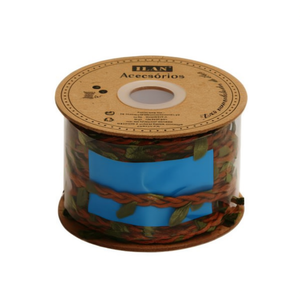 Cordón Encerado ILAN de 20 Metros, Color Verde Marrón Oscuro, Cuerda Decorativa para Manualidades y Proyectos de Bricolaje - Product Image 1