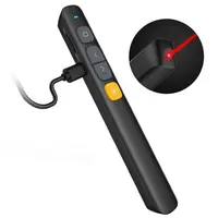 Norwii N29 Li Penyaji Nirkabel dengan Laser Pointer Isi Ulang, Presenter Powerpoint Presentasi Remote Lazer Pointer Pen