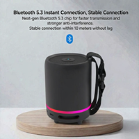 S919 untuk Speaker Mini 5.3 - Efek Cahaya Nirkabel Portabel TWS Port Pengisian Daya Tipe-C Plastik Output 3W Baterai 2000mAh