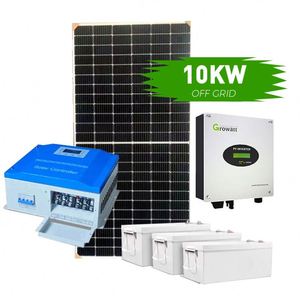 Sistema <span class=keywords><strong>de</strong></span> Energía Solar Fuera <span class=keywords><strong>de</strong></span> la Red <span class=keywords><strong>de</strong></span> 10KW, Kit <span class=keywords><strong>de</strong></span> Paneles Solares para el Hogar <span class=keywords><strong>de</strong></span> 5000W 10KW con Batería Solar - Product Image 1