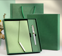 Carnet de notes/journal quotidien A5 personnalisé avec impression de logo HLF, couverture rigide en cuir, reliure thermique, coffret cadeau de luxe