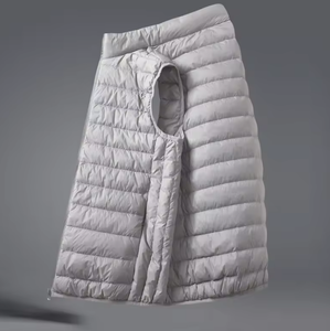 Autumn and winter unisex <b>white</b> duck down <b>vest</b>, waterproof, windproof, environmentally friendly outdoor <b>vest</b> - Product Image 4