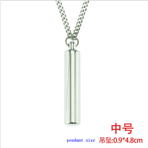 Cadena cubana de plata de Hip hop, colgante de botella de <span class=keywords><strong>perfume</strong></span> de acero inoxidable, colgante - Product Image 4