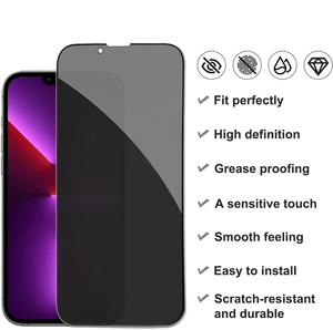 Protector de Pantalla de Vidrio Templado Anti-Espía 9H 2.5D Personalizado de Fábrica para iPhone 15 16 17 Pro Max Plus, Anti-Huellas Dactilares - Product Image 3