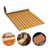 Tapis de sol modernes antidérapants en faux teck Tapis de sol de pont haute densité pour bateaux d'excursion Feuilles de mousse EVA adhésives Techniques brossées imperméables