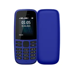 저렴한 도매 재고 가능 도매 저렴한 키패드 핸드폰 105 2019 듀얼 SIM GSM 바 기능 전화 휴대 전화 106