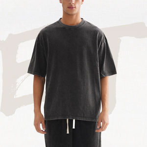 เสื้อยืดโอเวอร์ไซส์พิมพ์ลายสไตล์วินเทจ คอโอ ทรงหลวม แขนสั้น สำหรับผู้ชาย รับผลิตตามสั่ง ขายส่งราคาถูก - Product Image 1