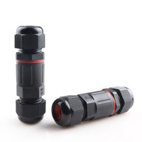 Connecteur de fil électrique extérieur en plastique étanche IP68 IP67 3 broches M20 Mini connecteurs étanches