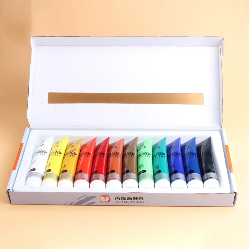 Yihuale 12 Farbe Acrylfarbe Set 36ML Hersteller Großhandel Kunst Studenten spezielle Acrylfarbe