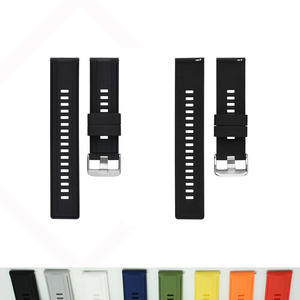 Bracelet de montre à libération rapide <span class=keywords><strong>en</strong></span> caoutchouc souple <span class=keywords><strong>silicone</strong></span>, tendance, <span class=keywords><strong>EN</strong></span> STOCK, 18mm 20mm 22mm, 10 pièces, LOGO personnalisé SHX - Product Image 2