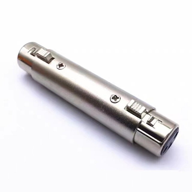 XLR Gender Changer Cable Microphone Mic Adapter 3-Pin XLR Female to Female Connector