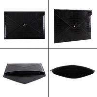 Sac de rangement portable pour ordinateur portable et tablette en cuir PU texturé crocodile de luxe avec logo personnalisé, 13, 14, 15, 16 pouces