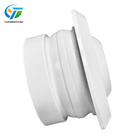 Diffuseur de plafond pour climatisation en alliage d'aluminium rond moderne, buse directionnelle à boule avec amortisseur réglable, garantie 1 an