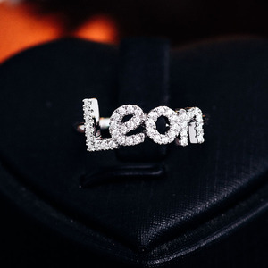 2025 Newest Style Letter <strong>Rings</strong> Customized <strong>Name</strong> <strong>Ring</strong> <strong>Personalised</strong> 10k Solid for Men and Women Engagement <strong>Rings</strong> for Couples - Product Image 4