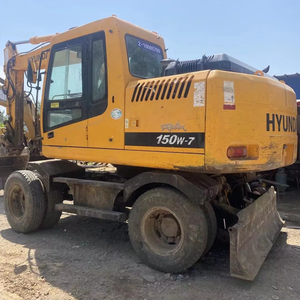 Excavadora de ruedas original de Corea del Sur Hyundai de 15 toneladas 150W-7, excavadora hidráulica de ruedas de segunda mano - Product Image 1