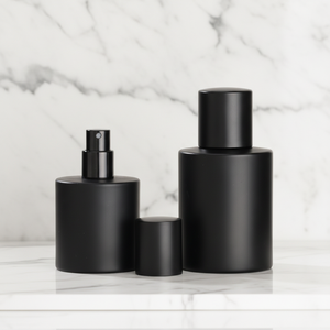 Flacon de parfum en verre à vaporisation fine de mode moderne 30ml/50ml/100ml Noir mat Cylindrique Marque <span class=keywords><strong>Bo</strong></span> Fang Province du Jiangsu Original - Product Image 4