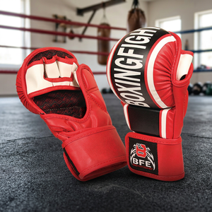 Gants de sparring MMA personnalisés de qualité supérieure avec protection professionnelle en cuir synthétique pour le grappling et la compétition - Product Image 2