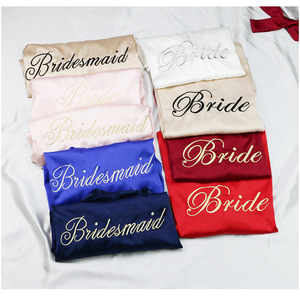 T1597 Robe de Mariée pour <span class=keywords><strong>Demoiselle</strong></span> <span class=keywords><strong>d</strong></span>'<span class=keywords><strong>Honneur</strong></span> Fête du Matin Boudoir Fête Pyjamas Brodés Pyjamas Sexy pour Dames - Product Image 4