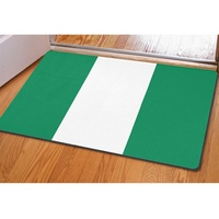 Tapis de sol rectangulaire fin en polyester et caoutchouc multi-scènes avec imprimé drapeau, 40*60cm, pour usage domestique et commercial