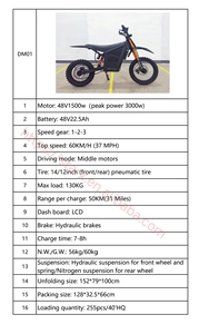 Moto Elettrica Fuoristrada ad Alte Prestazioni per Adulti e Giovani con Motore Brushless di Alta Qualità - Product Image 5