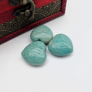Wholesale Hot Selling Amazonite Heart Crystal Healing <b>Natural</b> Polished <b>Stone</b> for Unique Home Decorations and Holiday Gifts - Product Image 4