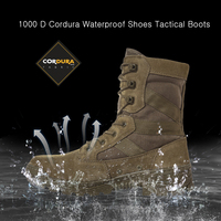 Bottes tactiques de combat imperméables pour hommes, idéales pour l'escalade et la randonnée - Vente flash usine PTG