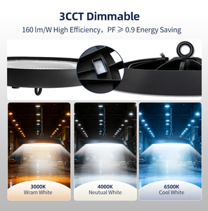 Lámpara <span class=keywords><strong>LED</strong></span> de Alta Bahía de Grado Comercial, Estándares de la UE CE EMC CB, PF≥0.9, 100W/150W/200W, 3CCT, Regulable, Chip Lumileds, IP65 Impermeable - Product Image 6