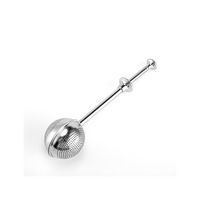 Infuseur à thé en maille à longue manche, 304g, de qualité alimentaire, filtre à épices, théière en acier inoxydable, en forme de boule
