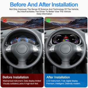 Navihua pour Subaru Forester 2008-2012 Système CarPlay Linux Cockpit Virtuel Affichage Numérique du Tableau de Bord LCD Remplacement du Tableau de Bord - Product Image 2