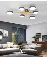 Lustre LED nordique moderne en bois de Style Macaron pour cuisine, chambre à coucher, salon, salle à manger, décoration en fer, décoration de la maison