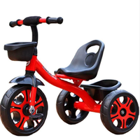 Triciclo de Pedales para Niños de 1 a 6 Años, Construcción de Tubos de Acero, Diseño Ligero, Desarrollo de Habilidades Deportivas