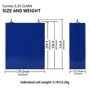 <span class=keywords><strong>PL</strong></span> EU Cornex 314Ah 3.2V 8000 cicli Lifepo4 celle prismatiche batteria accumulo di energia solare 3.2v 314ah Lifepo4 batteria Cornex 314ah - Product Image 5