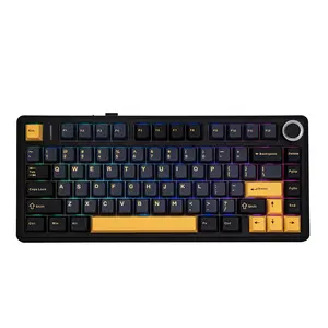 Año nuevo chino 2024 productos EPOMAKER x AULA F75 75% Junta Teclado mecánico inalámbrico 60% pudín lekker interruptor teclado