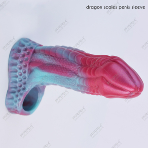 FRRK-extensor de funda reutilizable de silicona para pene, extensión de condón, envoltura amplificadora de pene, eyaculación, retraso, Juguetes sexuales para adultos para hombres - Product Image 3