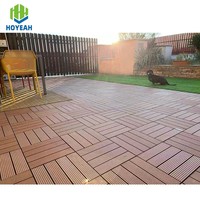 Wpc Floor Decking Premium Spliced Wood Texture WPC Tiles - Modern 30x30 60x60 Waterproof Composite Decking for Garden Terrace