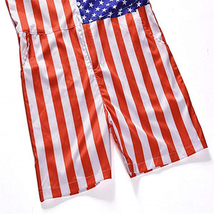 Tuta Corta Estiva a Righe con Bandiera Americana, Manica Corta, Abbigliamento per Performance sul Palco <span class=keywords><strong>e</strong></span> Danza - Product Image 4