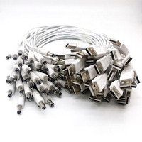 12V 2464 24AWG 2 núcleos USB a DC 5,5*2,1 MM Cable de carga