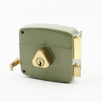 Serrure de porte cylindrique à bordure en laiton de style sud-américain, haute sécurité et sécurité, ensemble de serrures de porte à bordure pour porte en bois ou en métal, clé en laiton