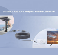 Cable de Extensión RJ45 Gen3 para Starlink, Blindado con PVC, Conductor de Cobre Puro, Conectores Hembra para Router Starlink V3 Dishy