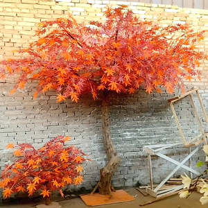 شجرة اصطناعية كبيرة مخصصة للخارج من نوع القيقب أو الشجرة المطاطية لتزيين الحدائق والمطاعم - Product Image 1