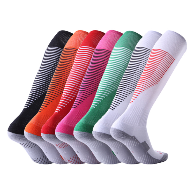 Professional Stripe Sports Soccer Socks High